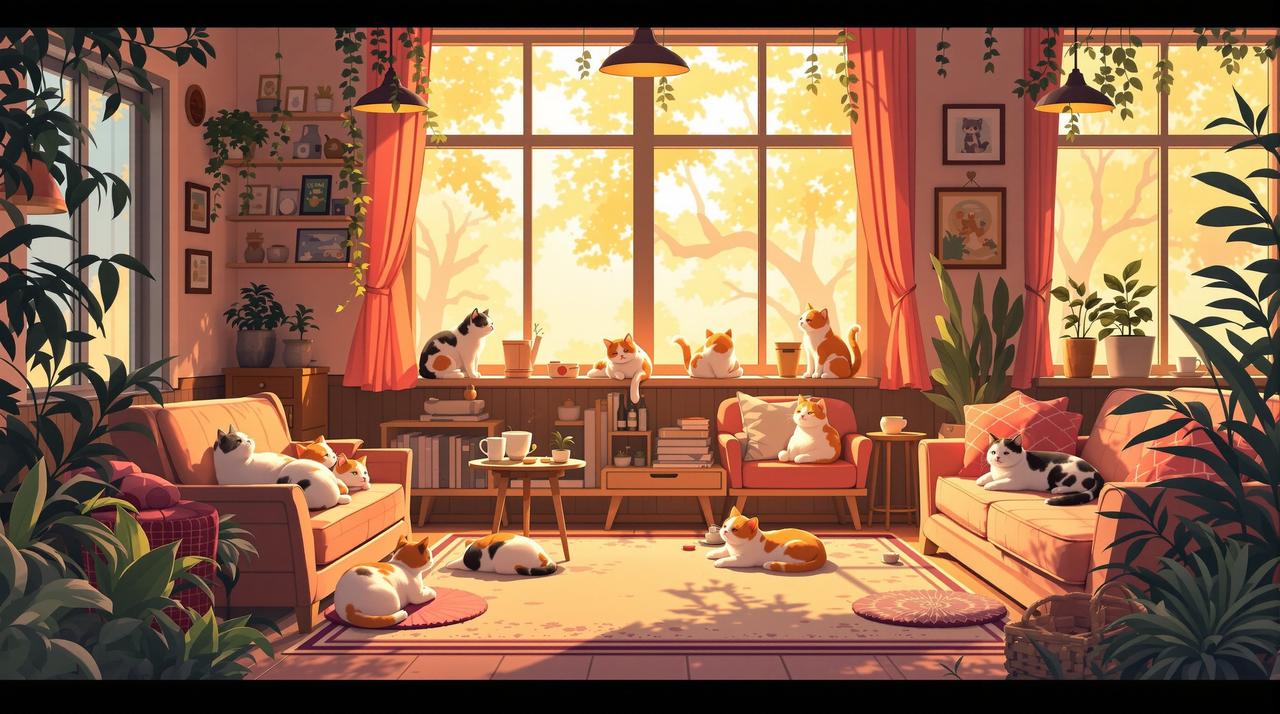 ai漫剧平台作品 - 《咖啡店的猫》